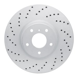 Infiniti G37 Brake Rotor (1) - Front Left - DFC - Geoperformance Drilled - `07-`15