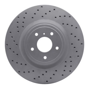 Infiniti G37 Brake Rotor (1) - Front Left - DFC - Geoperformance Rotors - Drilled - `08-`25