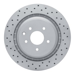 Infiniti G37 Brake Rotor (1) - Rear Left - DFC - Drilled Geoperformance - `08-`25