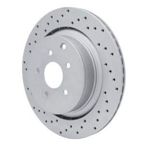 Infiniti M35H Brake Rotor (1) - Rear Left - DFC - Drilled Geoperformance - `09-`24