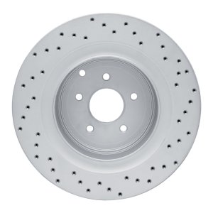 Infiniti M35H Brake Rotor (1) - Rear Left - DFC - Drilled Geoperformance - `09-`24