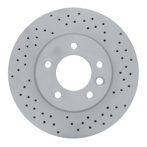 Porsche Cayenne Brake Rotor (1) - Front - DFC - Drilled Geoperformance - `03-`18