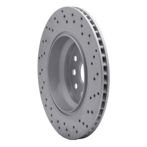 Lexus LS600h Brake Rotor (1) - Left Rear - DFC - Drilled Geoperformance - `07-`17