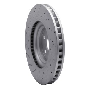 Lexus LS460 Brake Rotor (1) - Front Right - DFC - Drilled Geoperformance - `10-`17