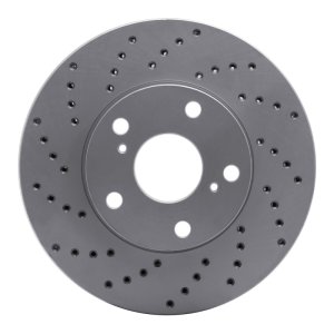 Lexus Es300 Brake Rotor (1) - Front Left - DFC - Drilled Geoperformance - `92-`06
