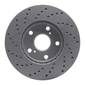 Lexus ES300 Brake Rotor (1) - Front Right - DFC - Geoperformance Drilled - `92-`06