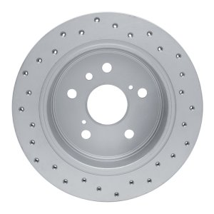 Lexus ES300 Brake Rotor (1) - Rear Left - DFC - Drilled Geoperformance - `02-`08