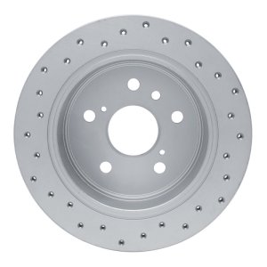 Lexus ES300 Brake Rotor (1) - Rear Right - DFC - Drilled Geoperformance - `02-`08