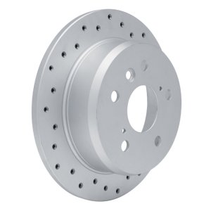 Lexus ES300 Brake Rotor (1) - Rear Right - DFC - Drilled Geoperformance - `02-`08