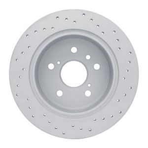 Lexus ES350 Brake Rotor (1) - Rear Left - DFC - Drilled Geoperformance - `07-`12