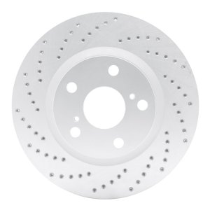 Lexus ES350 Brake Rotor (1) - Front Left - DFC - Drilled Geoperformance - `06-`20