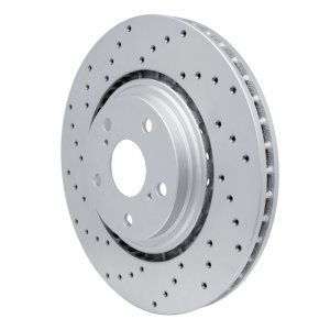 Lexus NX300 Brake Rotor (1) - Front Left - DFC - Drilled Geoperformance - `08-`21