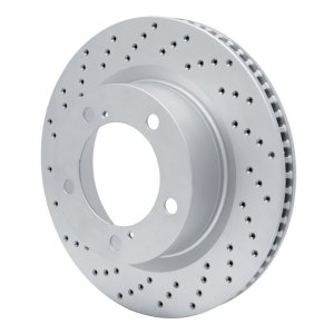 Lexus LX570 Brake Rotor (1) - Front Left - DFC - Drilled Geoperformance - `08-`21