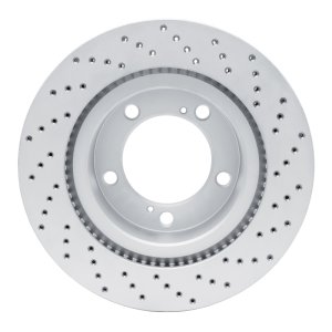 Lexus LX570 Brake Rotor (1) - Front Left - DFC - Drilled Geoperformance - `08-`21
