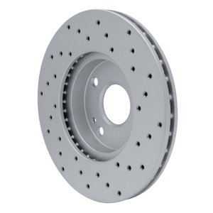 Mazda Miata Brake Rotor (1) - Front Left - DFC - Drilled Geoperf - `94-`02