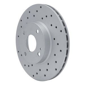 Mazda Miata Brake Rotor (1) - Front Left - DFC - Drilled Geoperf - `94-`02