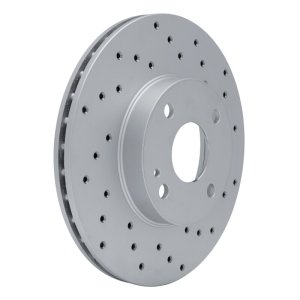 Mazda Miata Brake Rotor (1) - Front Right - DFC - Geoperformance Rotor - Drilled - `94-`02