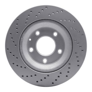 Mazda Rx-8 Brake Rotor (1) - Rear Right - DFC - Drilled Geoperformance - `04-`11