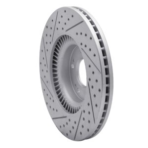 Hyundai Genesis Sedan Brake Rotor (1) - Front Right - DFC - Drilled & Slotted Geoperformance - `09-`14
