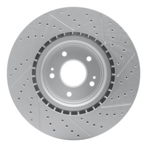 Hyundai Genesis Coupe Brake Rotor (1) - Front Left - DFC - Drilled & Slotted Geoperformance - `10-`16