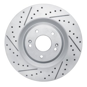 Hyundai Veloster N Brake Rotor (1) - Front Left - DFC - Drilled & Slotted Geoperformance - `19-`22 Hyundai Veloster N Brake Rotor (1) - Front Left - DFC - Drilled & Slotted Geoperformance - `19-`22