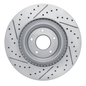 Hyundai Veloster N Brake Rotor (1) - Front Right - DFC - Geoperformance Rotor - Drilled and Slotted - `19-`22