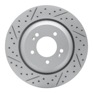Hyundai Veloster N Brake Rotor (1) - Rear Left - DFC - Drilled & Slotted Geoperformance - `19-`25 Hyundai Veloster N Brake Rotor (1) - Rear Left - DFC - Drilled & Slotted Geoperformance - `19-`25