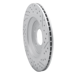 Hyundai Veloster N Brake Rotor (1) - Rear Left - DFC - Drilled & Slotted Geoperformance - `19-`25