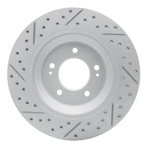 Hyundai Veloster N Brake Rotor (1) - Rear Right - DFC - Geoperf, Drilled & Slotted - `19-`25