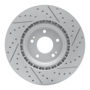 Hyundai Veloster N Brake Rotor (1) - Front Left - DFC - Geoperformance Drilled & Slotted - `19-`22 Hyundai Veloster N Brake Rotor (1) - Front Left - DFC - Geoperformance Drilled & Slotted - `19-`22