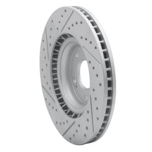 Hyundai Veloster N Brake Rotor (1) - Front Right - DFC - Geoperformance Rotor - Drilled and Slotted - `19-`22 Hyundai Veloster N Brake Rotor (1) - Front Right - DFC - Geoperformance Rotor - Drilled and Slotted - `19-`22