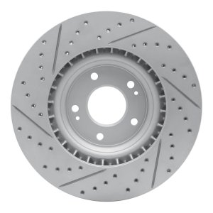 Hyundai Veloster N Brake Rotor (1) - Front Right - DFC - Geoperformance Rotor - Drilled and Slotted - `19-`22 Hyundai Veloster N Brake Rotor (1) - Front Right - DFC - Geoperformance Rotor - Drilled and Slotted - `19-`22
