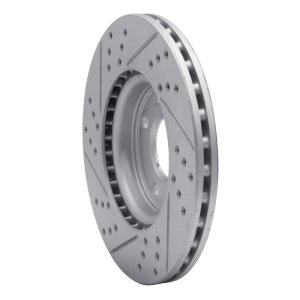 Dodge Vision Brake Rotor (1) - Front Right - DFC - Drilled & Slotted Geoperformance - `09-`19