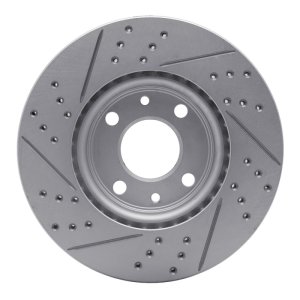 Dodge Vision Brake Rotor (1) - Front Right - DFC - Drilled & Slotted Geoperformance - `09-`19