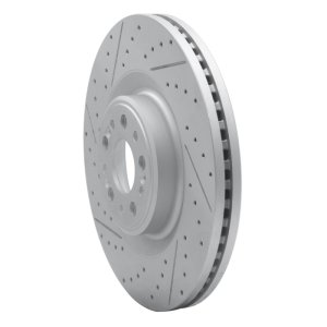 Genesis G90 Brake Rotor (1) - Front Left - DFC - Drilled & Slotted Geoperformance - `17-`22