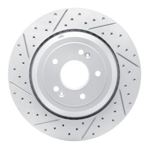 Genesis G90 Brake Rotor (1) - Rear Left - DFC - Drilled & Slotted Geoperformance - `17-`19 Genesis G90 Brake Rotor (1) - Rear Left - DFC - Drilled & Slotted Geoperformance - `17-`19