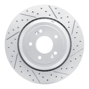Genesis G90 Brake Rotor (1) - Rear Right - DFC - Geoperformance Drilled & Slotted - `17-`19 Genesis G90 Brake Rotor (1) - Rear Right - DFC - Geoperformance Drilled & Slotted - `17-`19