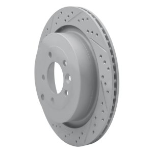 Land Rover LR3 Brake Rotor (1) - Rear Left - DFC - Drilled & Slotted Geoperformance - `05-`16