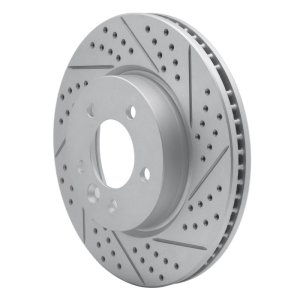 Land Rover LR3 Brake Rotor (1) - Front Right - DFC - Geoperformance Drilled & Slotted - `05-`07