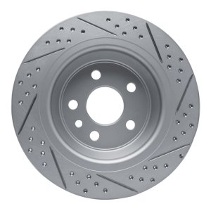 Ford Focus Brake Rotor (1) - Rear Left - DFC - Drilled & Slotted Geoperformance - `09-`15