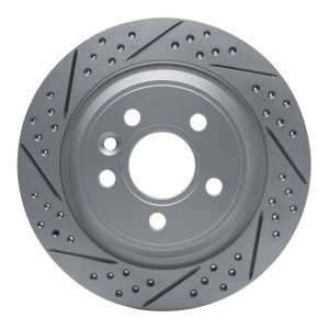 Ford Focus Brake Rotor (1) - Rear Left - DFC - Drilled & Slotted Geoperformance - `09-`15