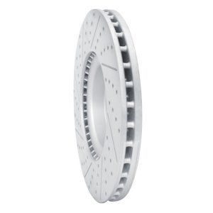 Land Rover Defender 90 Brake Rotor (1) - Front Right - DFC - Drilled & Slotted Geoperformance - `18-`25