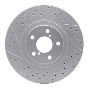 Scion FR-S Brake Rotor (1) - Front Right - DFC - Drilled & Slotted Geoperformance - `04-`25