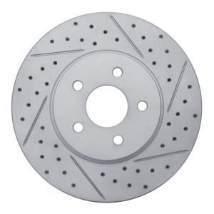 Ford Mondeo Brake Rotor (1) - Front Right - DFC - Drilled & Slotted Geoperformance - `01-`08