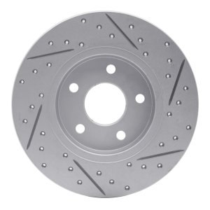 Ford Mondeo Brake Rotor (1) - Rear Right - DFC - Drilled & Slotted Geoperformance - `01-`08