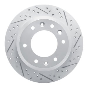 Hyundai Entourage Brake Rotor (1) - Rear Right - DFC - Drilled & Slotted Geoperformance - `06-`14