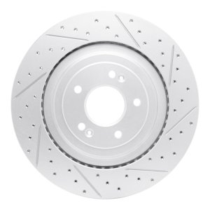 Genesis G90 Brake Rotor (1) - Rear Right - DFC - Geoperformance Drilled & Slotted - `19-`22 Genesis G90 Brake Rotor (1) - Rear Right - DFC - Geoperformance Drilled & Slotted - `19-`22