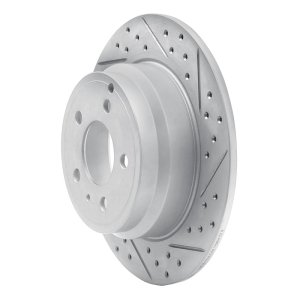 Volvo 850 Brake Rotor (1) - Rear Right - DFC - Geoperformance - Drilled & Slotted - `96-`04 Volvo 850 Brake Rotor (1) - Rear Right - DFC - Geoperformance - Drilled & Slotted - `96-`04
