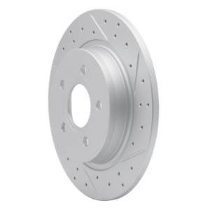 Volvo C70 Brake Rotor (1) - Rear Right - DFC - Drilled & Slotted Geoperformance - `04-`13