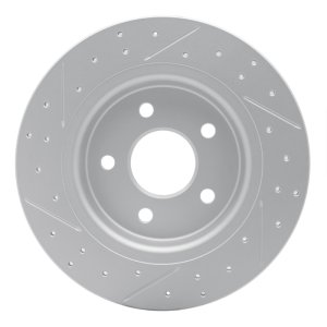 Volvo C70 Brake Rotor (1) - Rear Right - DFC - Drilled & Slotted Geoperformance - `04-`13